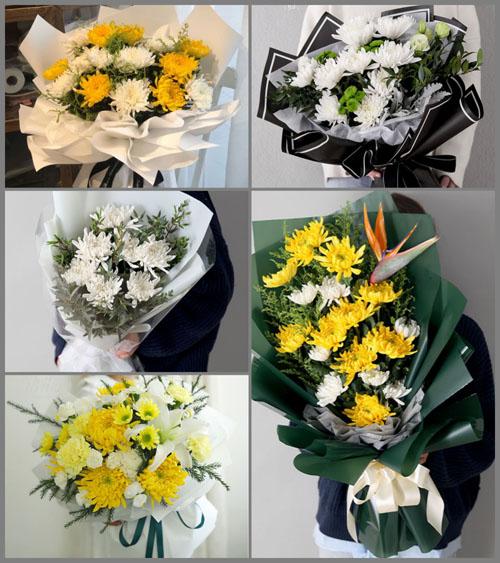 四川成都彭州市磁峰镇石门村白事花束代送